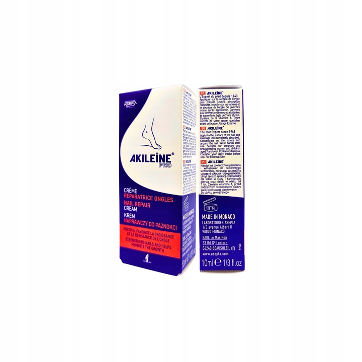 AKILEINE PRO Krem do odbudowy paznokci 10 ml