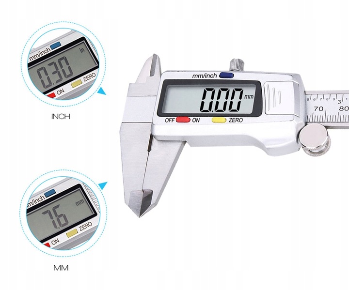 Suwmiarka elektroniczna ZE STALI NIERDZEWNEJ cyfrowa DOKŁADNA 0-150mm