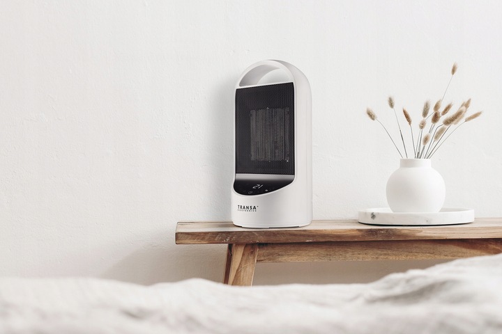 Termowentylator CERAMICZNY farelka obrotowa TERMOSTAT TIMER PANEL LCD 1500W