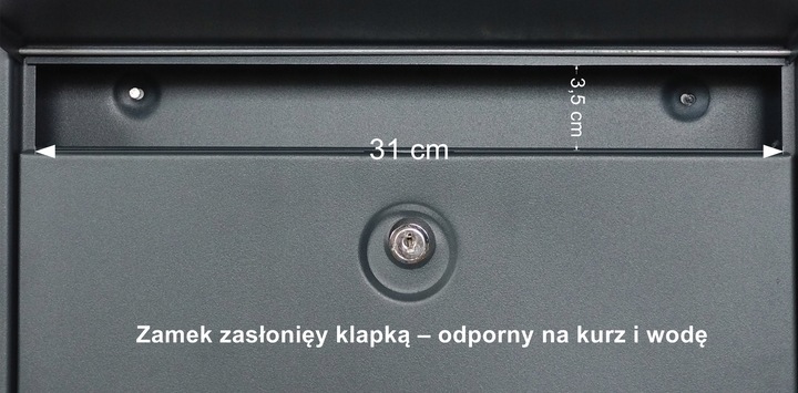 SKRZYNKA NA LISTY MONO C4 - PRODUKT POLSKI - ANTRACYT - SKRZYNKA