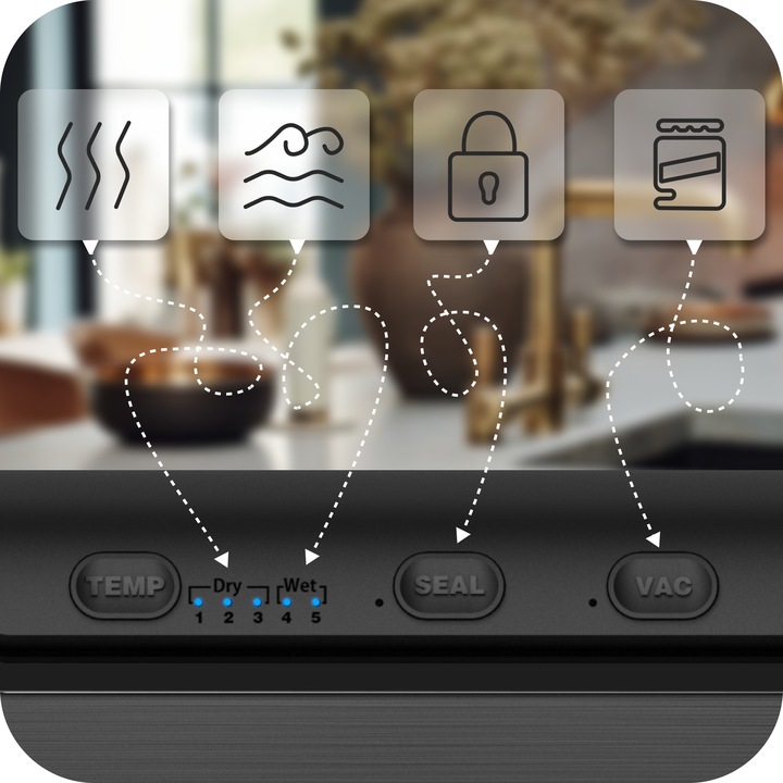 ZGRZEWARKA PRÓŻNIOWA DO ŻYWNOŚCI PAKOWARKA O MOCY 135W + ZESTAW WORKÓW XXL