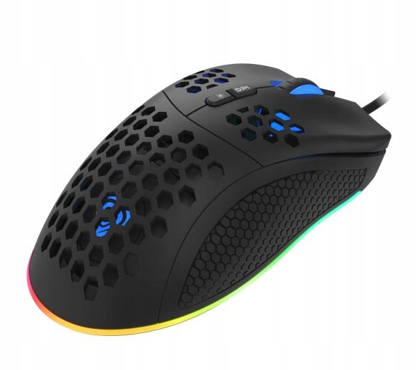 Mysz Genesis Krypton 555 USB RGB LED Gamingowa Czarna