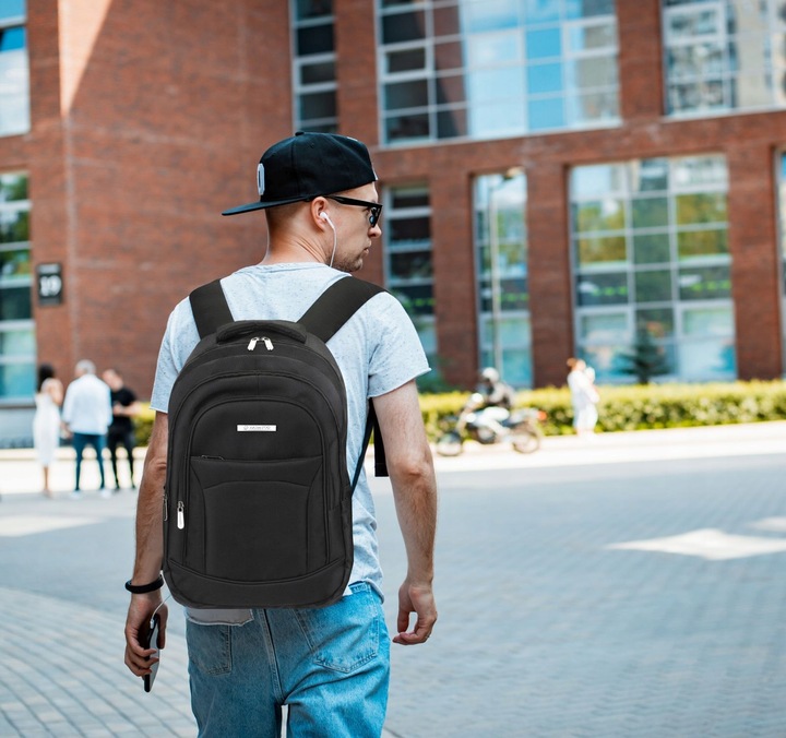 Plecak męski na laptopa duży wygodny 17” pojemny plecak do pracy ZAGATTO