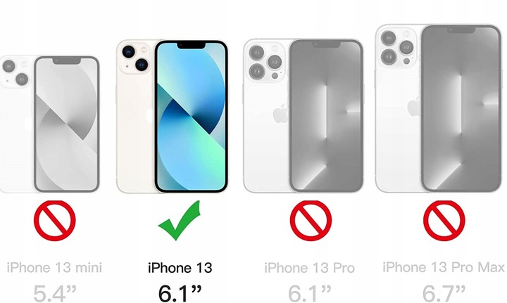 Etui Do iPhone 13 + Szkło 9H WZMACNIANE 360° do MAGSAFE CLEAR CASE