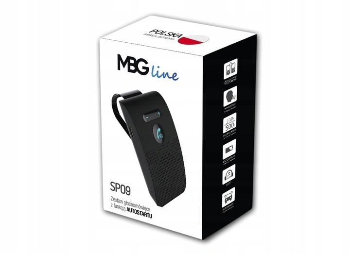 ZESTAW GŁOŚNOMÓWIĄCY POLSKI JĘZYK BT BLUETOOTH Z AUTOSTARTEM