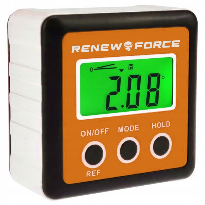 Cyfrowy Miernik Kąta LCD z Magnesem, Kątomierz, Poziomica