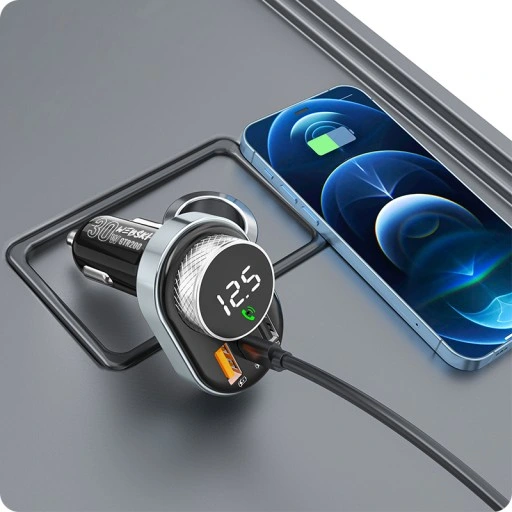 TRANSMITER ŁADOWARKA BLUETOOTH FM QC 4.0 PD USB-C