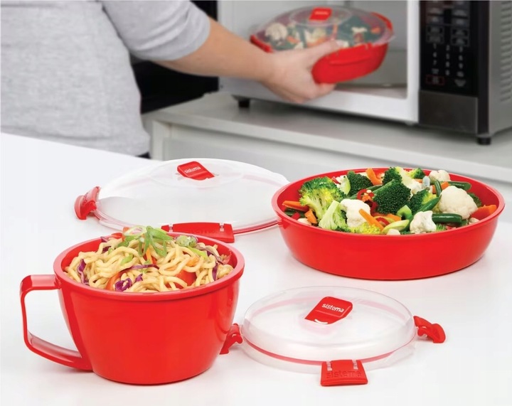 Sistema Pojemnik kuchenny na żywność talerz Box do mikrofalówki 1290ml