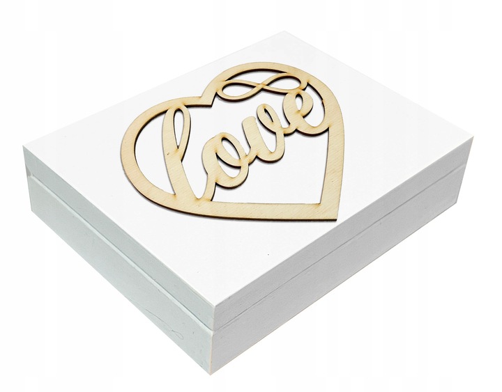 Białe pudełko skrzynka na ślub i wesele komplet zestaw obrączki i koperty