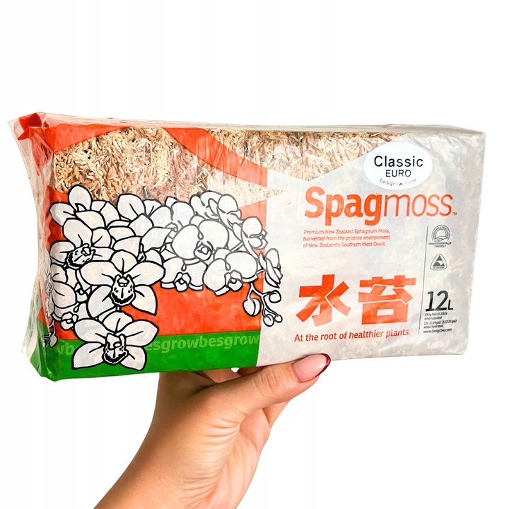 Mech Sphagnum Torfowiec BESGROW SpagMoss 150g 12L Mech Spagnum Podłoże