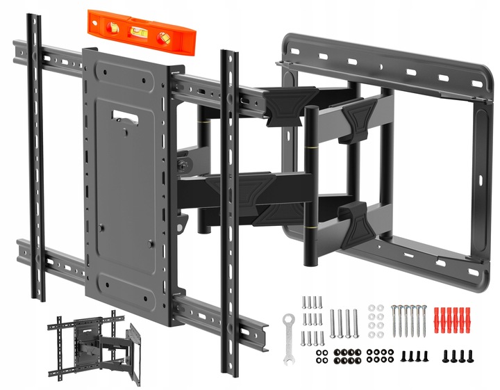 Ultra Mocny Uchwyt do Telewizora Wieszak TV 32-100 cale TEST 80 kg