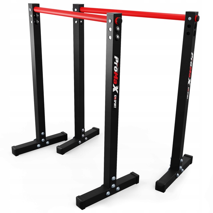 Poręcze treningowe stacjonarne wielofunkcyjne UCHWYT ćwiczeń POMPEK DIPÓW