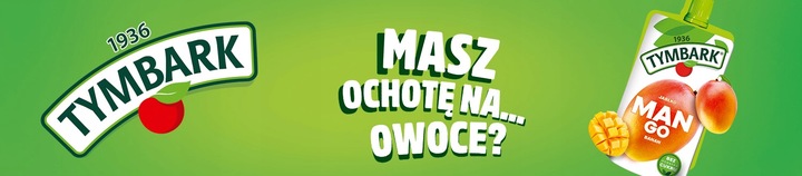 Mus 100% Tymbark Mango Banan Jabłko owoce 12x 120g