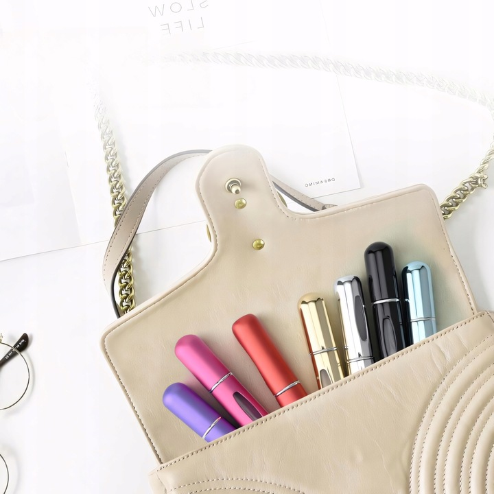 4x Atomizer do Perfum Podróżny 5ml Butelka na Perfumy Fiolka z Rozpylaczem