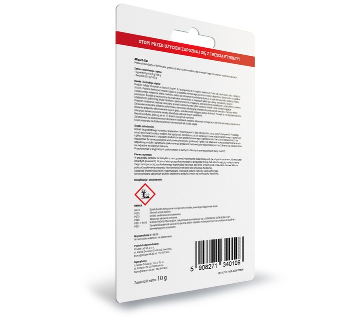 ŻEL TRUTKA ŚRODEK PREPARAT NA PRUSAKI KARALUCHY KARACZANY PCHŁY NO PEST