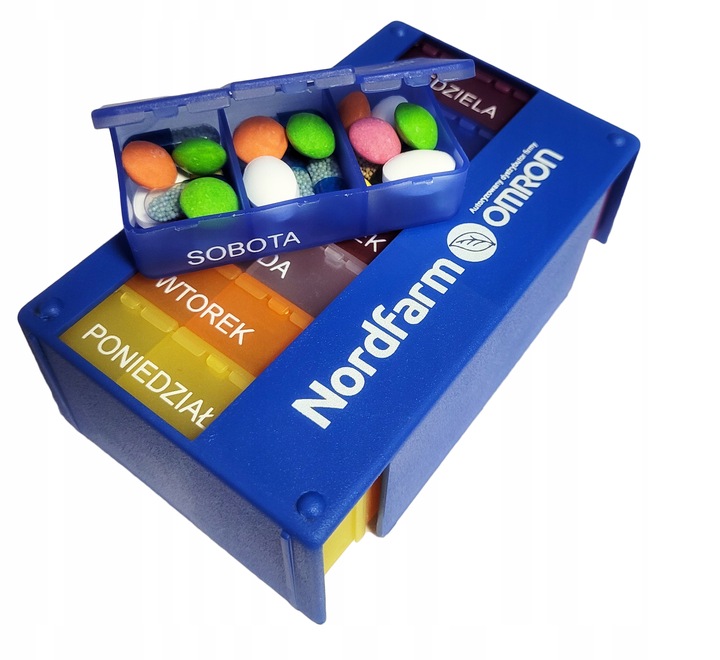 POJEMNIK KASETKA PUDEŁKO NA LEKI TABLETKI 7dni x 3