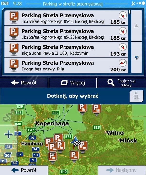 Nawigacja samochodowa dla ciężarówek GPS 7 iGO Primo TIR BUS Autobus