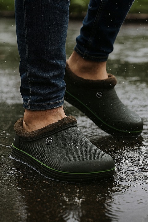 KALOSZE Zimowe MĘSKIE MOCNO Ocieplane Chodaki ŚNIEGOWCE PIANKOWE P3