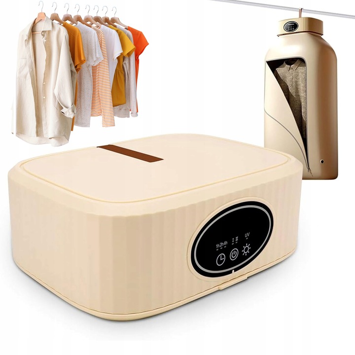 Przenośna Suszarka 600W Składana UV + Cicha 45dB Szybkoschnąca Do