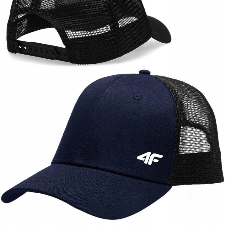 CZAPKA Z DASZKIEM MĘSKA DAMSKA 4F BEJSBOLÓWKA Z SIATECZKĄ TRUCKERKA WIOSNA