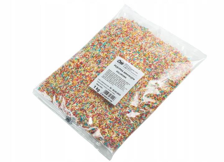 Posypka Cukrowa Owocowa Kolorowa Patyczki 1 Kg