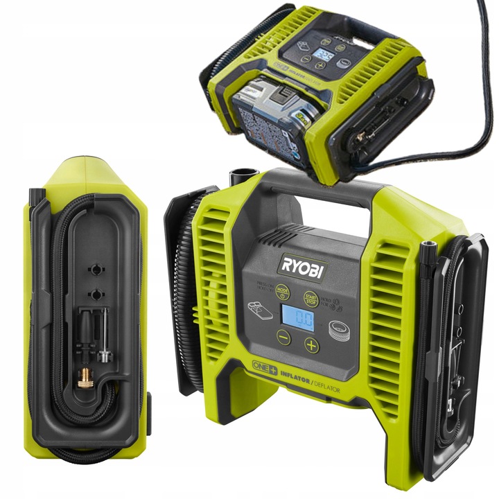 RYOBI KOMPRESOR POMPKA AKUMULATOROWA PROGRAMOWALNY INTERFEJS R18MI-0 18V