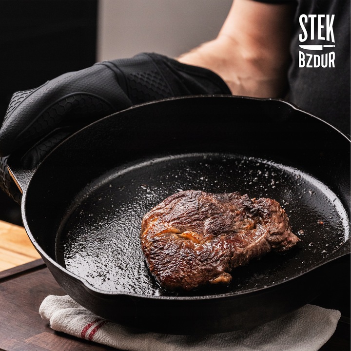 Rękawice Kuchenne Grillowe Stek Bzdur Silikonowe Żaroodporne Długie