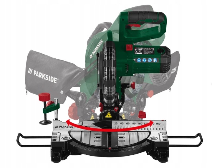 Pilarka ukosowa do drewna Z LASEREM do cięcia PARKSIDE PKS 1500 C4