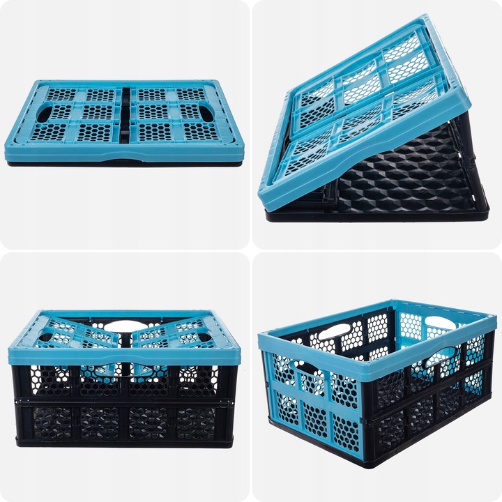 SKRZYNKA SKŁADANA DO BAGAŻNIKA KOSZ ZAKUPY POJEMNIK SKŁADANY 32L DUŻY