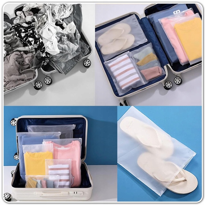 Organizer Podróżny Do Walizki Torby Szafy Zestaw 26 Szt Ubrania I Buty