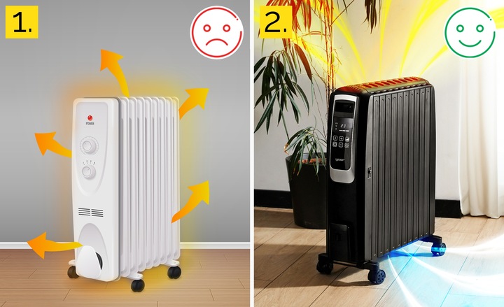 Grzejnik olejowy Yoer 2500W 10 żeberek +Timer +3 moce +Tryb