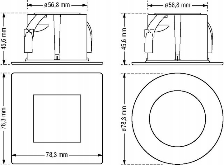 Lampka schodowa LED z czujnikiem ruchu 230V