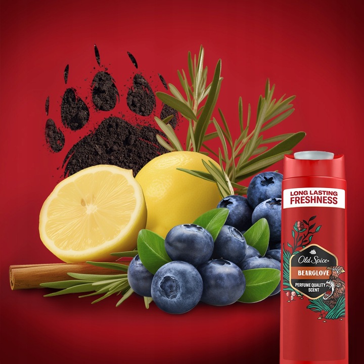 Old Spice Bearglove Żel męski pod prysznic i szampon 3w1, 6 x 400ml