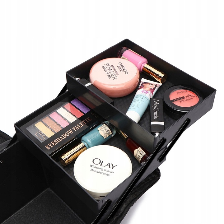 KUFEREK KOSMETYCZKA KUFER TORBA ORGANIZER KOSMETYKI POJEMNY XL