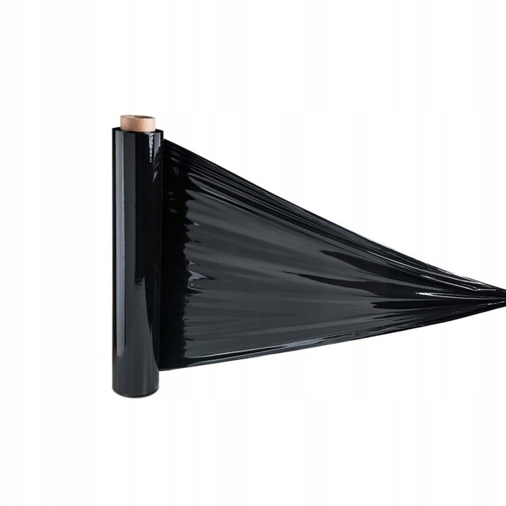 STRECZ folia 3kg CZARNA 2,7kg netto folii 23mic x1