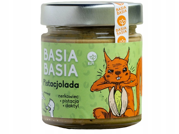 Krem z nerkowca, pistacji i daktyla Pistacjolada Basia Basia 195 g