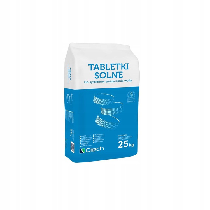 Sól w tabletkach do zmiękczaczy wody Ciech 25 kg