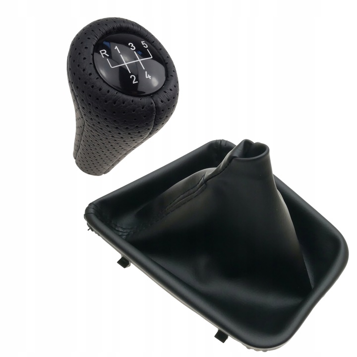 Gałka zmiany biegów + mieszek ramka do BMW E46