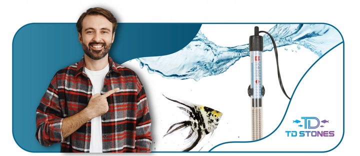 GRZAŁKA DO AKWARIUM 100W Z TERMOSTATEM WYDAJNA AKWARIUM 50-100L