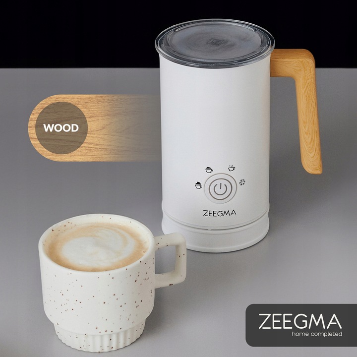 ELEKTRYCZNY SPIENIACZ do mleka Podgrzewacz KAWY PIANY LATTE BIAŁY 240ml