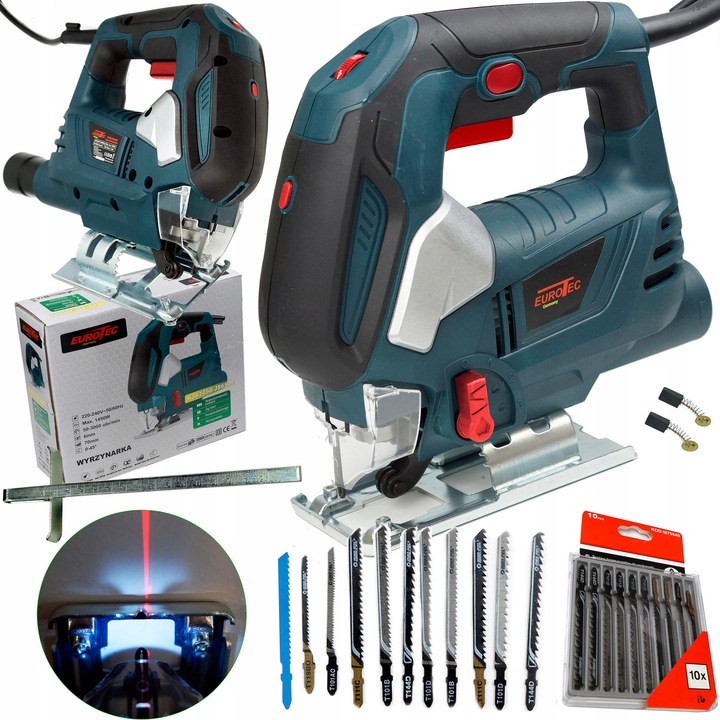 WYRZYNARKA PRZECINARKA Z ZESTAWEM BRZESZCZOTÓW LED