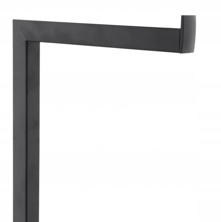 Stojak uchwyt na papier toaletowy do WC toalety czarny wieszak loft