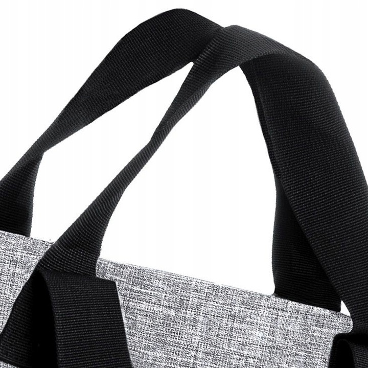 Torebka damska na zakupy pojemna szara duża torba na ramię shopper ZAGATTO
