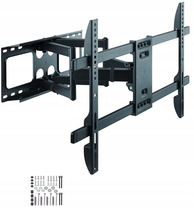 Solidny stalowy regulowany uchwyt ścienny do telewizora TV LCD EXTRA MOCNY