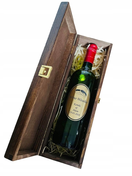 SKRZYNKA PUDEŁKO NA WINO Z GRAWEREM! DUŻY WYBÓR!