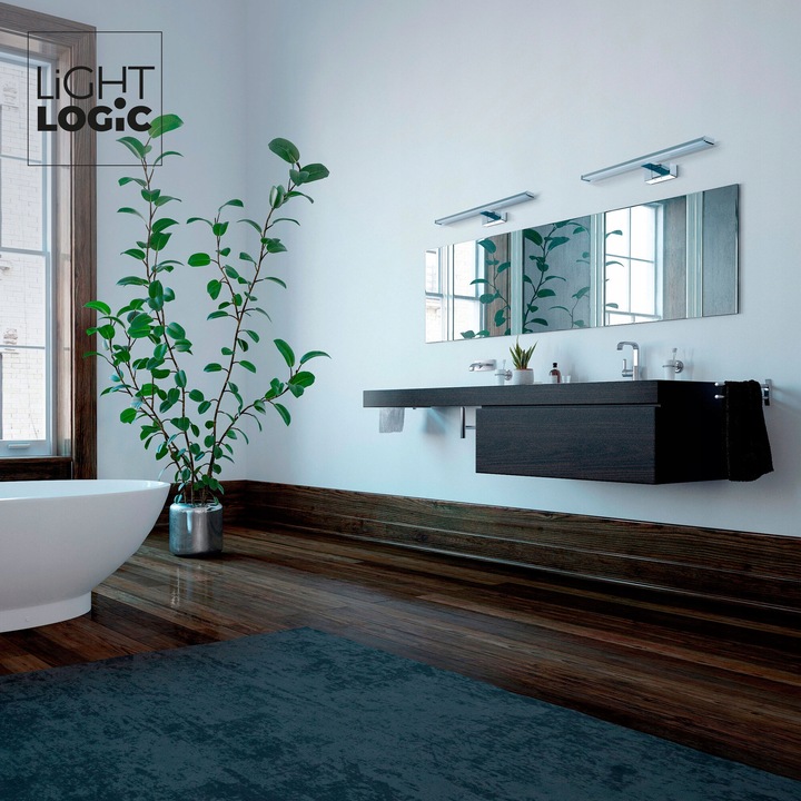 Lampa łazienkowa LL WALL LAMP03 12W C LED kinkiet nad lustro chrom