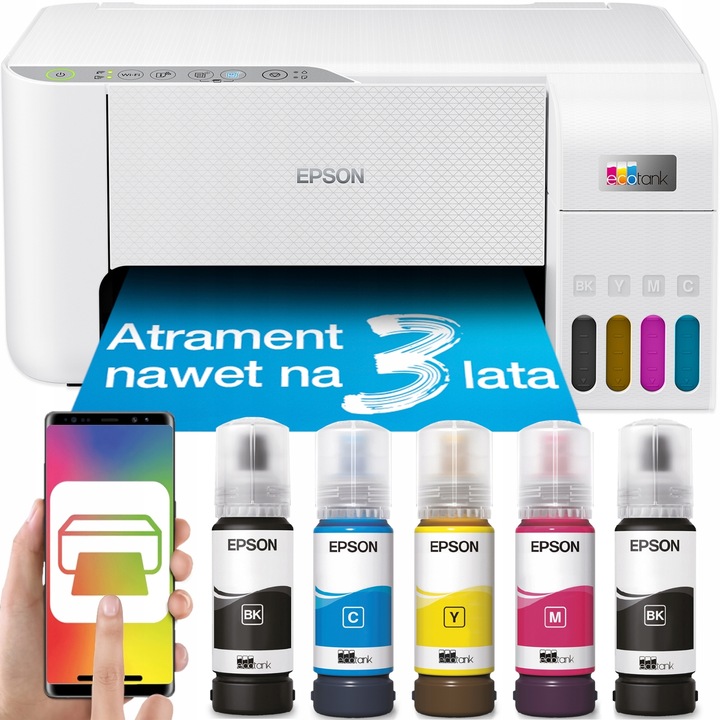 DRUKARKA Atramentowa EPSON EcoTank L3276 WIFI 3w1 DRUK SKAN KOPIA + TUSZE