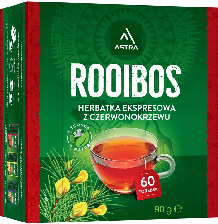 Astra Rooibos 60 torebek herbata ekspresowa czerwonokrzew