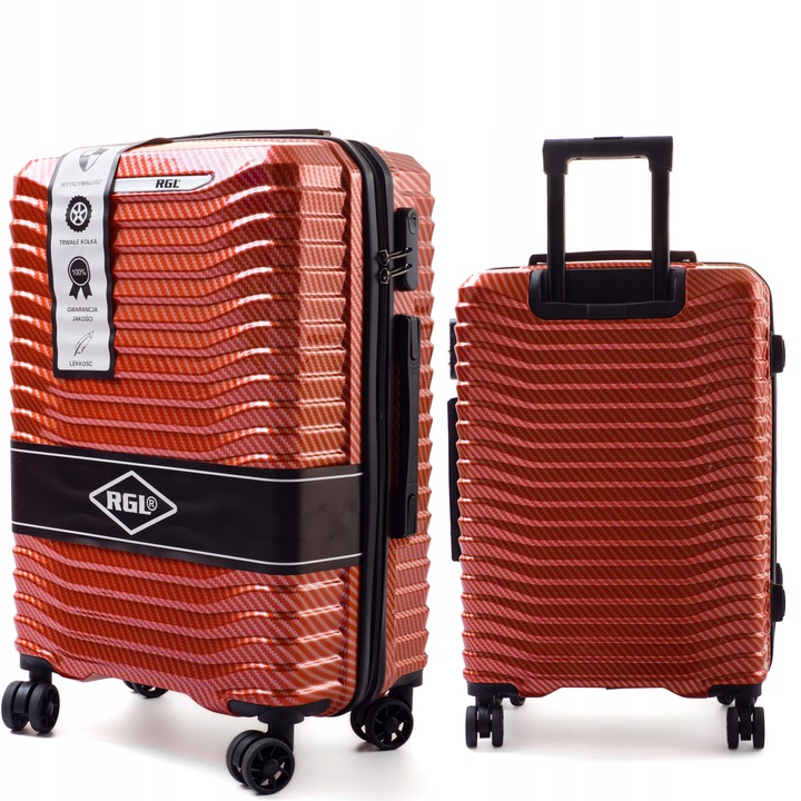 DUŻA XXL WALIZKA NA KÓŁKACH PC1 RGL TORBA PODRÓŻNA POLICARBON POLIWĘGLAN