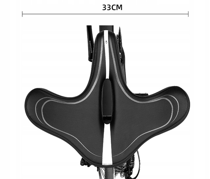 WYGODNE SIODEŁKO SIODŁO ROWEROWE NA ROWER DO ROWERU DUŻE MIĘKKIE MTB S11